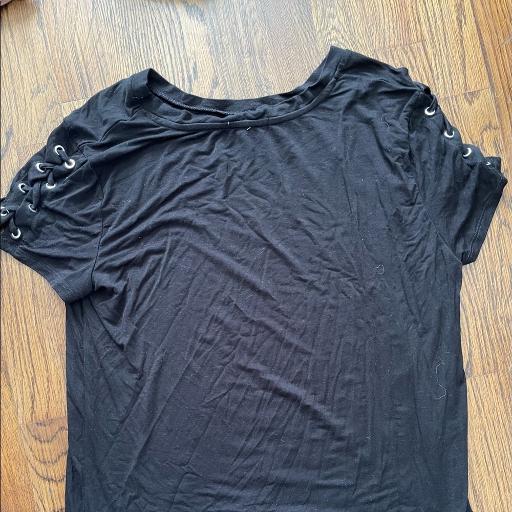 plain black tee